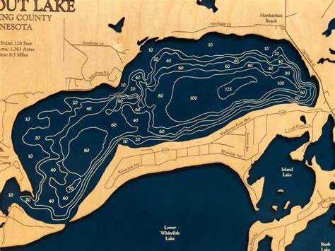 Big Trout Lake Big Trout Lake Map Custom Wood Map 3D Lake - Etsy | Trout lake, Lake map, Big ...