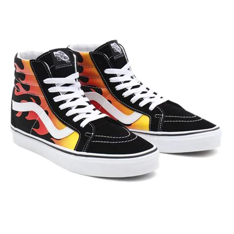 Flame Sk8-Hi Reissue Shoes | Black | Vans