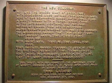 Trump Official Rephrases Emma Lazarus’s Plaque on the Statue of Liberty to Justify a New ...