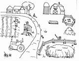 Realistic Farm Coloring Pages sketch template