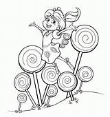 Candyland Coloring Pages Printable Lord Sheets Board Licorice Candy  sketch template