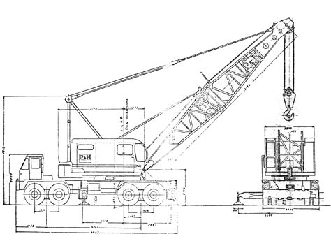 Truck Crane Drawing at PaintingValley.com | Explore collection of Truck Crane Drawing