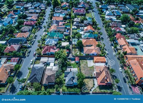 Houses in Typical Australian Suburb. Stock Photo - Image of suburban ...