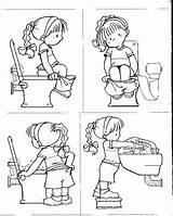 Potty Training Printable Pages Coloring sketch template