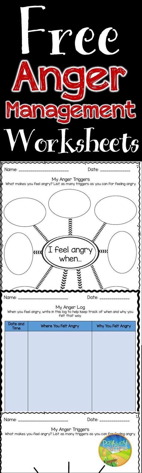 Anger Management Worksheets | Anger management skills, Anger management ...