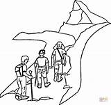 Mountain Hiking coloring Page  Free Printable Coloring Pages sketch template