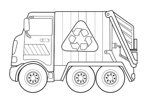 Printable Garbage Truck