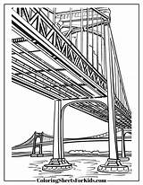 Bridge Coloring Pages Free Downloads  Sheets For Kids sketch template