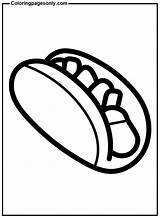 40  Hot Dog Coloring Pages Free Printable PDF JPG PNG & Online Coloring sketch template