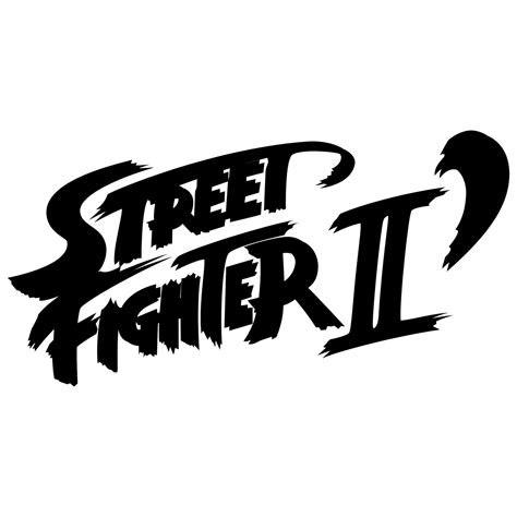 Street Fighter II Logo Black and White – Brands Logos