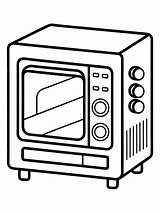 Microwave oven colouring book Pages For Children And Adults With Vector  sketch template