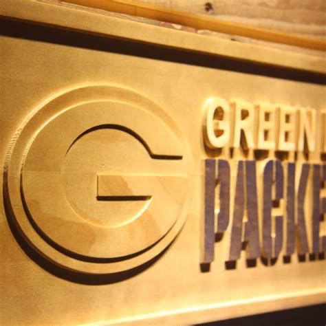 Green Bay Packers Wood Sign - neon sign - LED sign - shop - What's your sign?