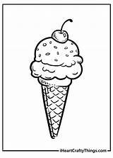 Ice Cream Coloring Pages For Kids Printable sketch template