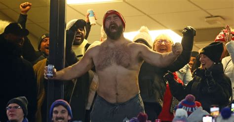 Jason Kelce hilariously explains shirtless celebration at Chiefs game ...