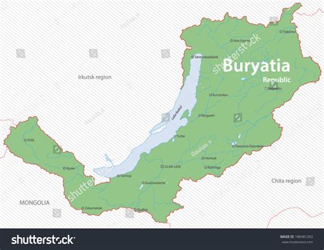 Map Of Republic Of Buryatia