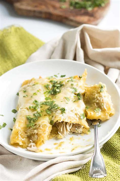 Chicken Verde Enchiladas