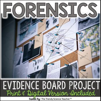 Forensics Evidence Board Project by The Trendy Science Teacher | TPT