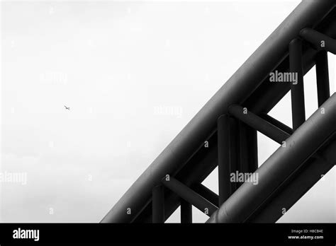 Urban black and white landscape, modern architecture Stock Photo - Alamy