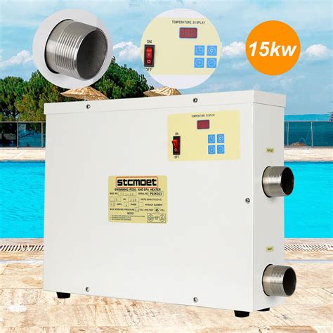 Electric Water Heater 15KW Swimming Pool Thermostat Heater Certificated ...