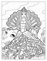 Barbie Princess Free Coloring Pages sketch template