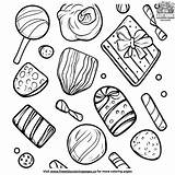 Cute Kawaii Candy Coloring Pages For Kids sketch template