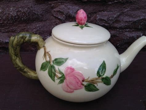 Franciscan Desert Rose Teapot / USA Made Vintage Tea Pot