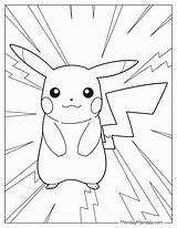 Pokemon Coloring Pages Pikachu sketch template
