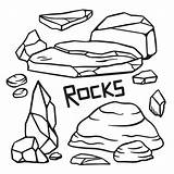 Rocks Gems And Minerals Coloring Pages Sketch Page sketch template