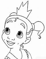 Disney Princess Tiana Coloring Pages To Girls sketch template