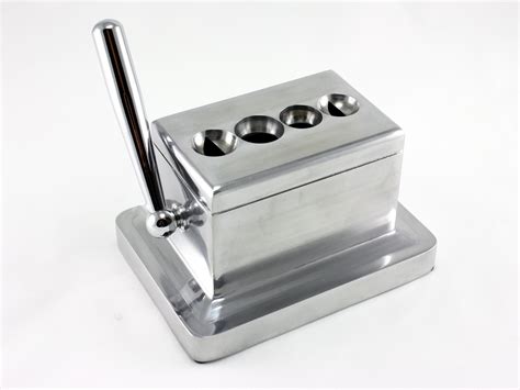 Table Top Desk Cigar Cutter Guillotine & V Cut Large 4 Sizes - Silver ...