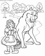 Little Red Riding Hood Coloring Page Premium Vector  sketch template