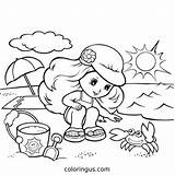 Beach Coloring Pages Free Printable PDF sketch template