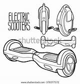 Electric Scooter Coloring Pages sketch template