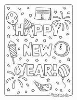 Happy New Year Coloring Pages sketch template