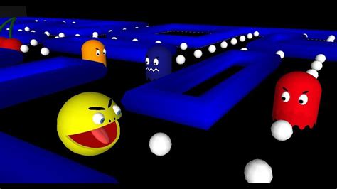 Sketchup animation PACMAN 3D - YouTube