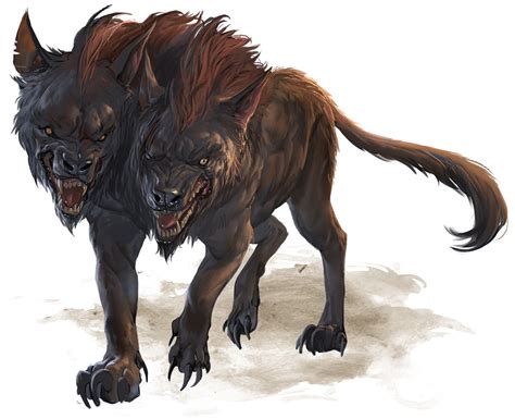 Chien du trépas - Monstre » Donjons & Dragons - D&D 5e | Demon dog ...