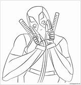 Lovely Deadpool Coloring Page  Free Printable Pages sketch template