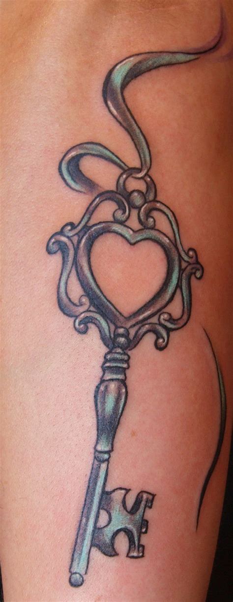 heart skeleton key drawing | Key tattoos, Skeleton key tattoo, Key ...