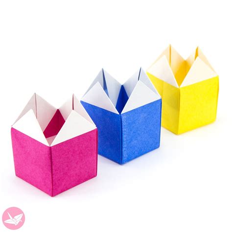 Origami Stackable House Box Tutorial - Paper Kawaii