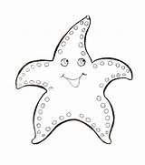 Starfish Coloring Pages sketch template