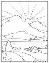 Free SUNSET Coloring Pages For Download Printable PDF sketch template