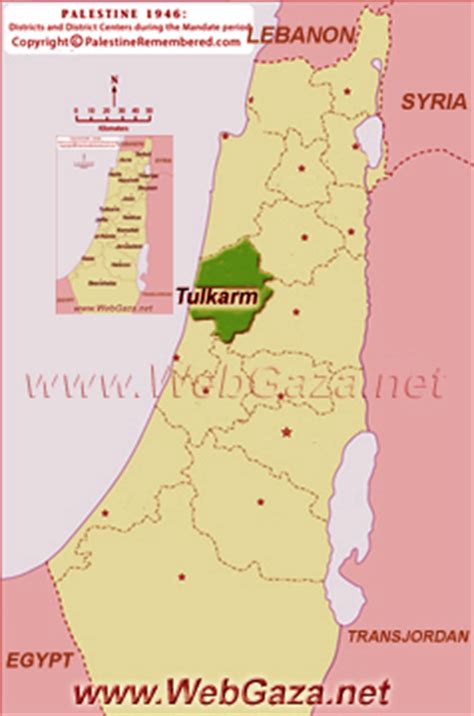 Tulkarm Map