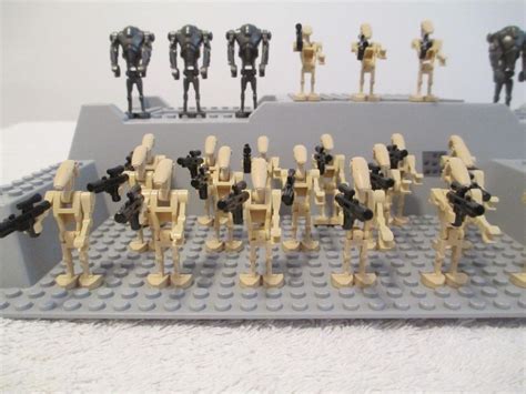 Lego Star Wars Battle Droid Army Minifigure Lot 75086 Blasters Gray Super Droids | #1814421747
