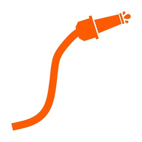 Fire hose on white background 4793122 Vector Art at Vecteezy