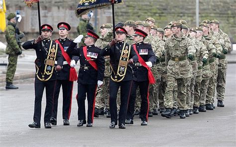 US and British army parade 300 yards from Russia border