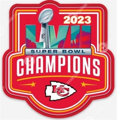 Kansas City Chiefs Super Bowl LVII 57 CHAMPS STICKER - NFL Mahomes ...