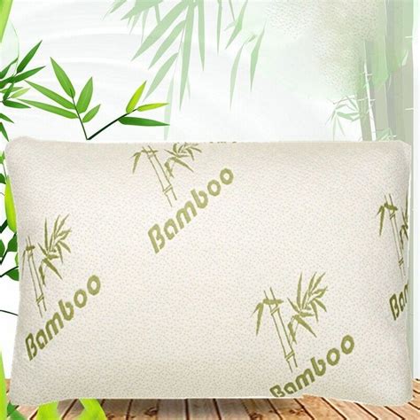 Bamboo Comfort Memory Foam Pillows - Hypoallergenic Removable Cover