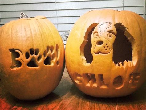 Simple Dog Pumpkin Carving