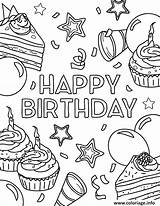 Coloriage joyeux Anniversaire  JeColoriecom sketch template
