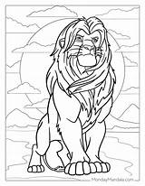 The lion king Mufasa And Simba coloring Pages Lion Characters  sketch template